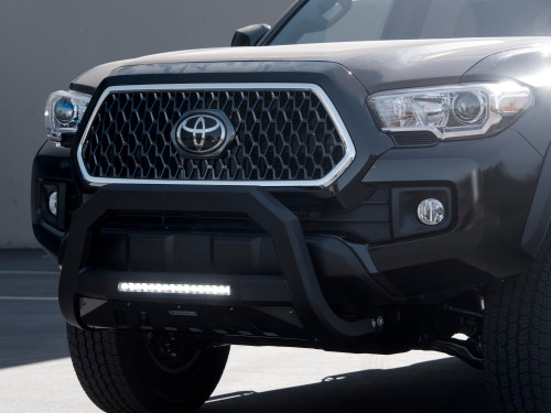 Armordillo USA 8705193 - 2019-2022 Chevy Silverado 1500 / 2019-2022 GMC Sierra 1500 AR Bull Bar w/LED - Matte Black