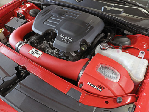 aFe Power 51-72201-R - Momentum GT Dry S Stage-2 Intake System 11-15 Dodge Challenger/Charger V6-3.6L (Red)