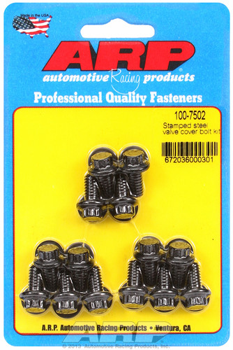 ARP 100-7502 - Stamped Steel 12pt Valve Cover Bolt Kit