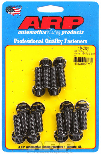 ARP 134-2101 - SB Chevy 12pt Intake Manifold Bolt Kit (3/8 Socket)