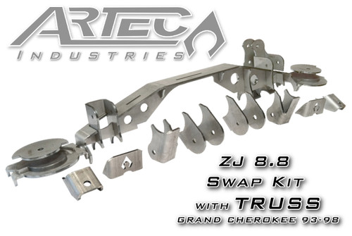 Artec Industries TR8802 - ZJ 8.8 Swap Kit W/Truss 93-98 Jeep Grand Cherokee