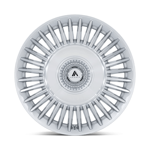 Asanti AB040SD22050018 - Ab040 Tiara 22X10.5 Gloss Silver With Bright Machined Face