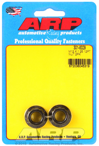 ARP 301-8329 - M12 x 1.25 16mm socket 12pt Nut Kit (Pack of 2)
