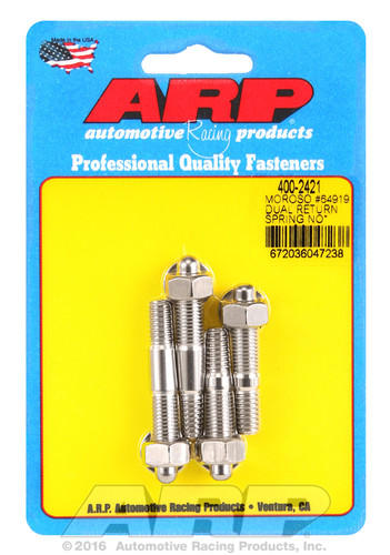 ARP 400-2421 - Moroso 64919 Dual Return Spring no Spacer Plate SS Carb Stud Kit