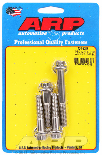 ARP 434-3203 - SB Chevy 12pt Short Water Pump Bolt Kit