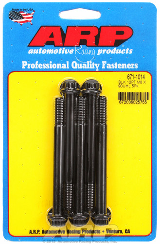 ARP 671-1014 - M8 x 1.25 x 90  12pt black oxide bolts