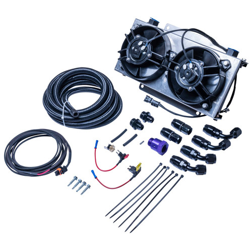 ATS Diesel 310-903-2000 - ATS Universal Transmission Cooler Kit, 19 Row w/ Dual Fan 1/2 Inch Lines  Performance