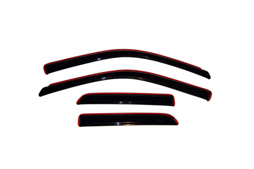 Auto Ventshade (AVS) 194101 - 09-18 Dodge RAM 1500 Quad Cab Ventvisor In-Channel Front & Rear Window Deflectors 4pc - Smoke