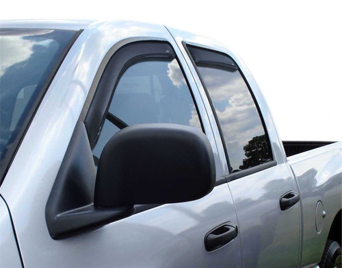 Auto Ventshade (AVS) 194845 - 06-08 Dodge RAM 1500 Mega Cab Ventvisor In-Channel Front & Rear Window Deflectors 4pc - Smoke
