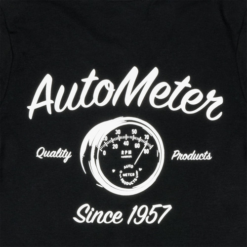 AutoMeter 0423WL - T-SHIRT, WOMENS LARGE, BLACK, VINTAGE