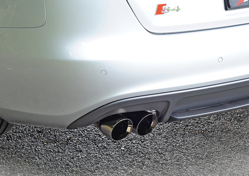 AWE 3010-43014 - Audi B8 / B8.5 S4 3.0T Touring Edition Exhaust - Diamond Black Tips (90mm)
