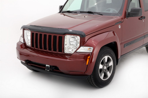 Auto Ventshade (AVS) 24001 - 08-14 Jeep Liberty High Profile Bugflector II Hood Shield - Smoke