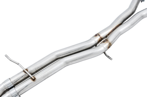 AWE 3010-43048 - Audi B9 S4 Track Edition Exhaust - Non-Resonated (Black 102mm Tips)