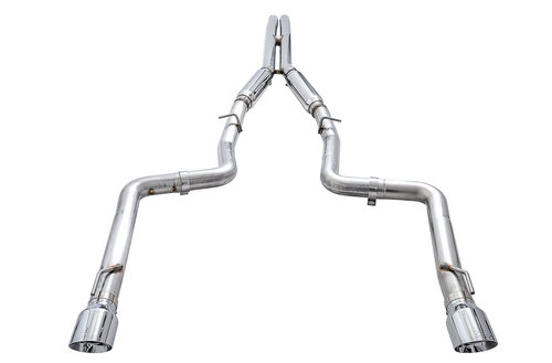 AWE 3015-32112 - 2015+ Dodge Charger 6.4L/6.2L Supercharged Track Edition Exhaust - Chrome Silver Tips