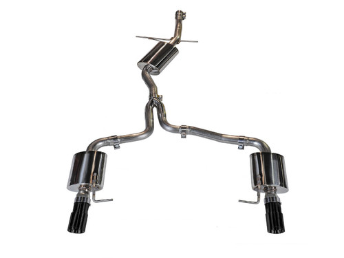 AWE 3015-33026 - Audi B8 A5 2.0T Touring Edition Exhaust - Dual Outlet Diamond Black Tips