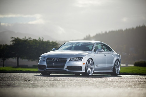 AWE 3015-32070 - Audi C7 A7 3.0T Touring Edition Exhaust - Dual Outlet Chrome Silver Tips