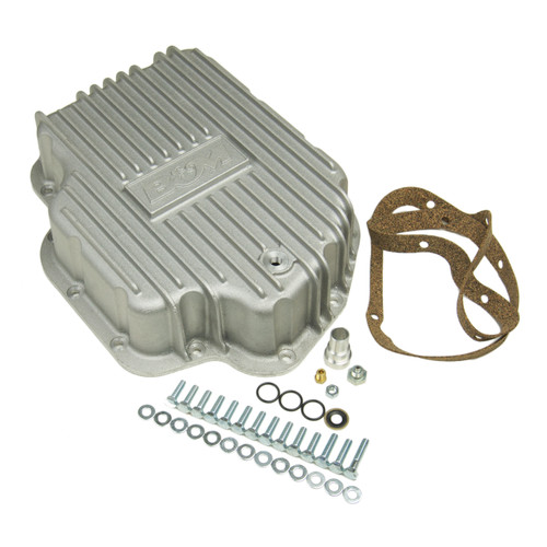 B&M 20280 - Transmission Cast Deep Pan, Brushed Finish - TH400