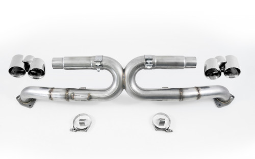 AWE 3015-32044 - 991 Carrera Performance Exhaust - Chrome Silver Tips