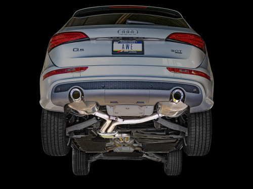 AWE 3015-33054 - Audi 8R Q5 3.0T Touring Edition Exhaust Dual Outlet Diamond Black Tips