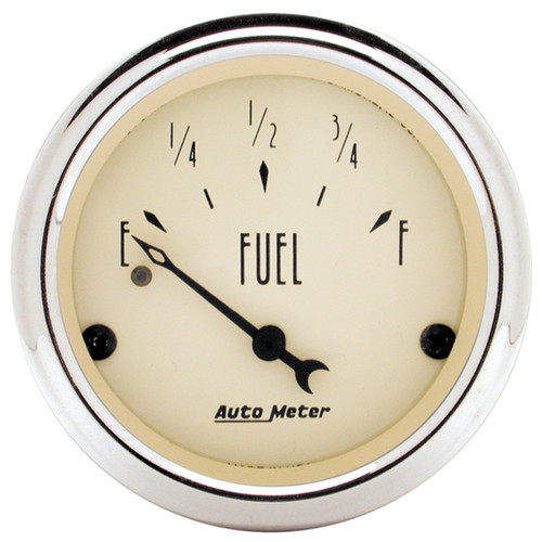 AutoMeter 1817 - 2-1/16 inch Antique Beige Fuel Level Gauge