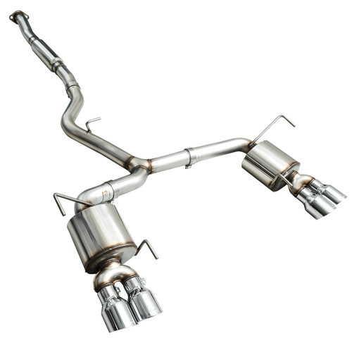 AWE 3015-42098 - 2015+ Subaru WRX VA Sedan Touring Edition Exhaust - Chrome Silver Tips (102mm)