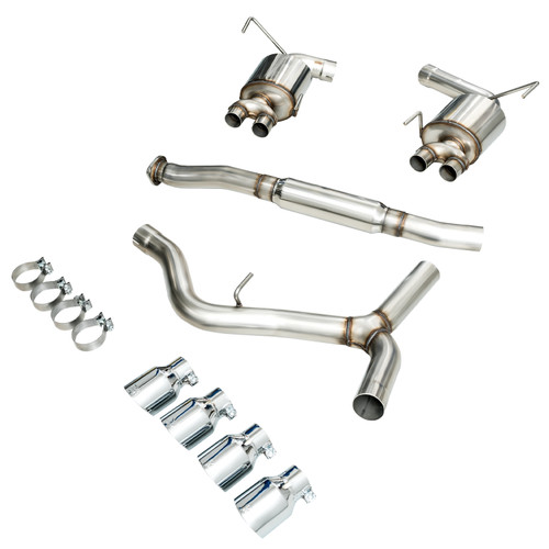 AWE 3015-42098 - 2015+ Subaru WRX VA Sedan Touring Edition Exhaust - Chrome Silver Tips (102mm)