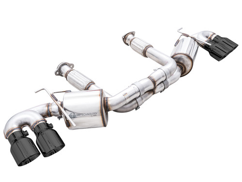 AWE 3015-43159 - 2020 Chevrolet Corvette (C8) Touring Edition Exhaust - Quad Diamond Black Tips