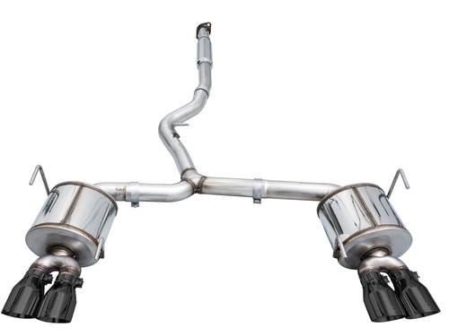 AWE 3015-43979 - 2022+ VB Subaru WRX Touring Edition Exhaust - Diamond Black Tips