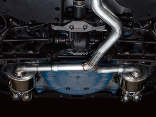 AWE 3015-42979 - 2022+ VB Subaru WRX Touring Edition Exhaust - Chrome Silver Tips