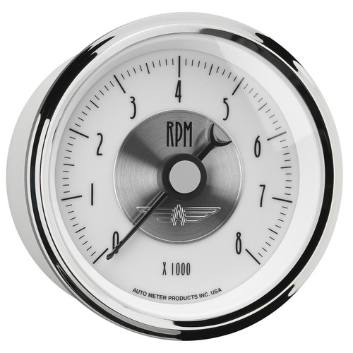 AutoMeter 2098 - Prestige Pearl Series - Tachometer 3 3/8in 8K RPM In-Dash