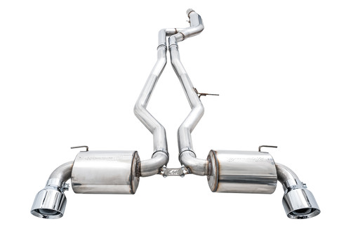AWE 3020-32058 - 2020 Toyota Supra A90 Non-Resonated Touring Edition Exhaust - 5in Chrome Silver Tips