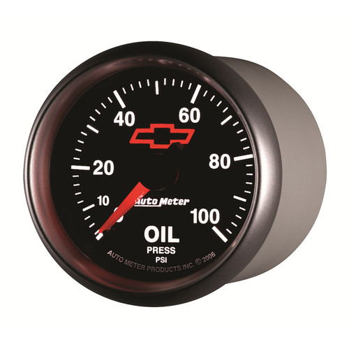AutoMeter 3621-00406 - Sport-Comp II GM 52mm 0-100 PSI Mechanical Oil Pressure Gauge