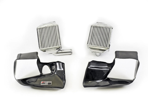 AWE 4510-11040 - Audi 2.7T Performance Intercooler Kit - w/Carbon Fiber Shrouds