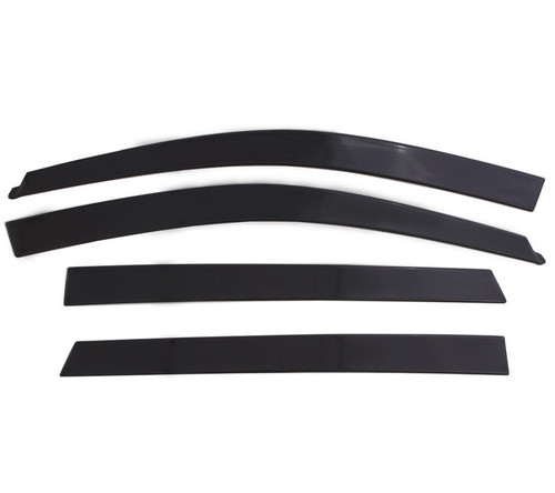 Auto Ventshade (AVS) 774075 - 2019 Chevrolet Silverado 1500 Crew Cab Pickup Ventvisor Low Profile 4pc - Matte Black
