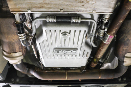 B&M 70400 - Hi-Tek Heavy-Duty Deep Transmission Pan -  Ford 10R80 - Aluminum - Natural
