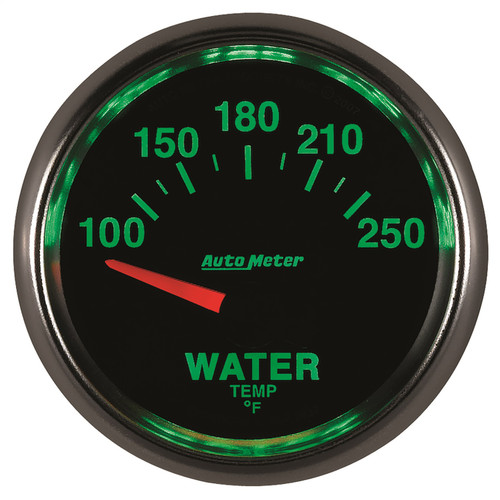 AutoMeter 3837 - GS 52mm 100-250 Deg F Short Sweep Electronic Water Temperature Gauge