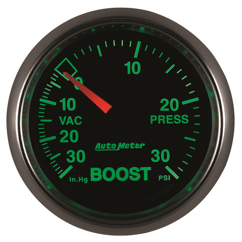 AutoMeter 3803 - GS 52mm 30 In Hg.-Vac/30 PSI Mechanical Vacuum/Boost Gauge AutoMeter 3803 - GS 52mm 30 In Hg.-Vac/30 PSI Mechanical Vacuum/Boost Gauge