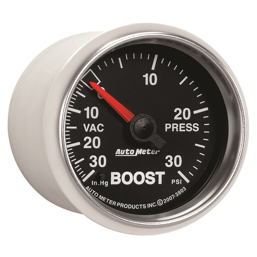 AutoMeter 3803 - GS 52mm 30 In Hg.-Vac/30 PSI Mechanical Vacuum/Boost Gauge AutoMeter 3803 - GS 52mm 30 In Hg.-Vac/30 PSI Mechanical Vacuum/Boost Gauge