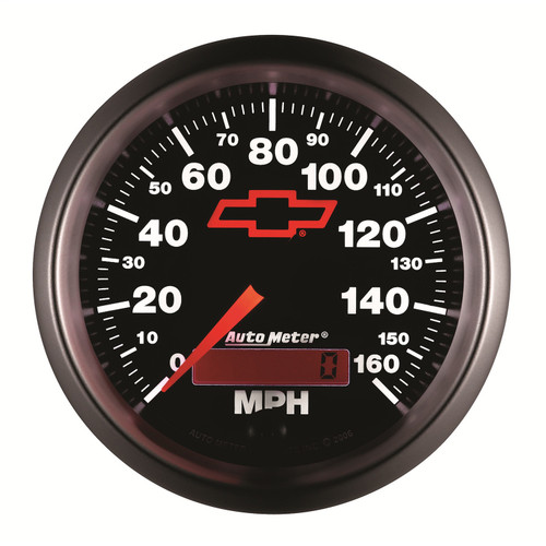 AutoMeter 3688-00406 - Speedometer 3-3/8in, 0-160 MPH, Elec. Programmable - Bowtie Black