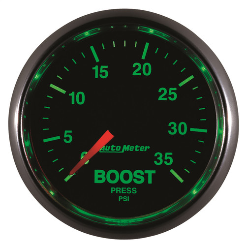 AutoMeter 3804 - GS 2 1/16 inch 35PSI Mechanical Boost Gauge