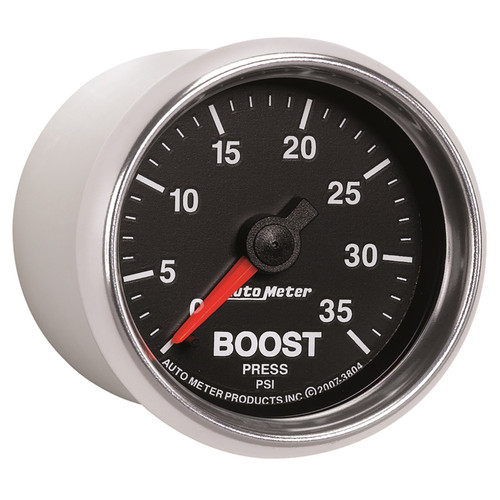 AutoMeter 3804 - GS 2 1/16 inch 35PSI Mechanical Boost Gauge