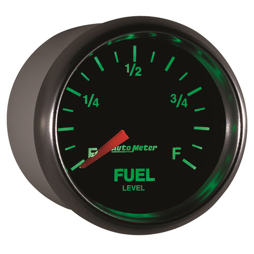 AutoMeter 3810 - GS 2 1/16in. 0-280 Ohms Fuel Level Gauge - Stepper Motor