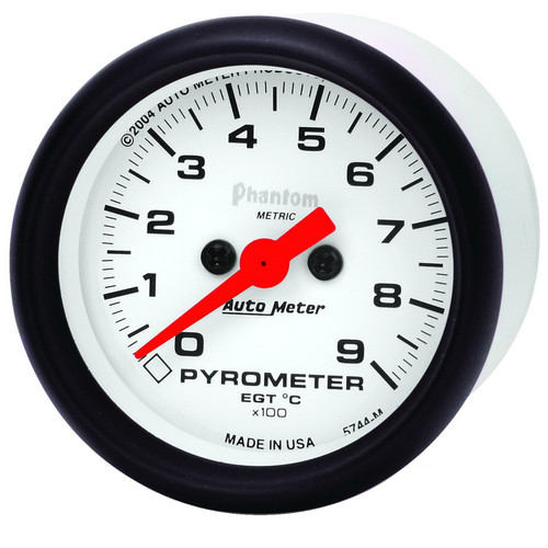 AutoMeter 5744-M - Phantom FSE 52mm 0-900 Deg C Electronic Gauge Kit