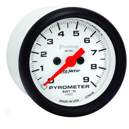 AutoMeter 5744-M - Phantom FSE 52mm 0-900 Deg C Electronic Gauge Kit