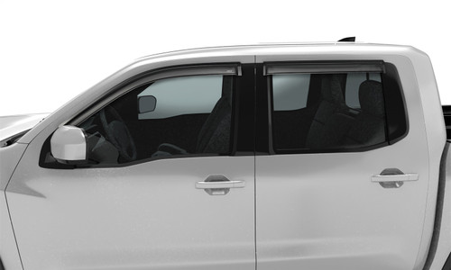 Auto Ventshade (AVS) 94788 - 2022 Nissan Frontier (Crewcab Pickup) Ventvisor Outside Mount Window Deflectors 4pc - Smoke