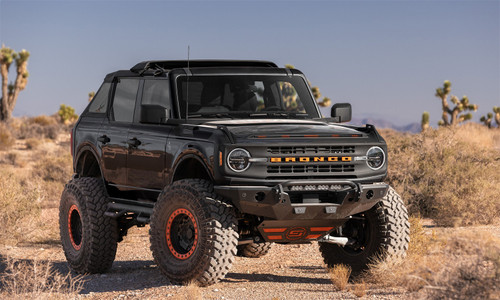 Auto Ventshade (AVS) 953183-G1 - 21-23 Ford Bronco Aeroskin LightShield Pro Color-Match Hood Protector - Shadow Blk