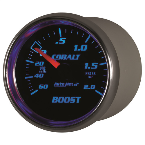 AutoMeter 6103-M - Cobalt 52mm 2 BAR Mechanical Boost Gauge