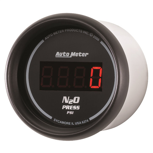 AutoMeter 6374 - Z Series 52mm Digital 0-1600 PSI Nitrous Pressure Gauge