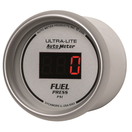 AutoMeter 6563 - Ultra-Lite 52MM 5-100 PSI Digital Fuel Pressure Gauge