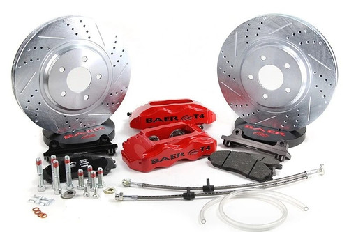 Baer Brakes 4261276R - Brake System 13 Inch Front Track4 Red 94-04 Mustang